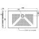 Receveur de douche céramique ultra plat 90x90x3.5 cm